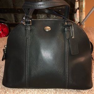 Coach dome leather satchel